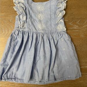GAP KidsBaby Blue Eyelet flutter sleeve dress, 3T